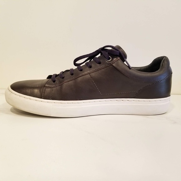 Hugo Boss Parkour Leather Fashion Sneakers Dark Brown Mens Casual Shoes Low Tops - Picture 3 of 12